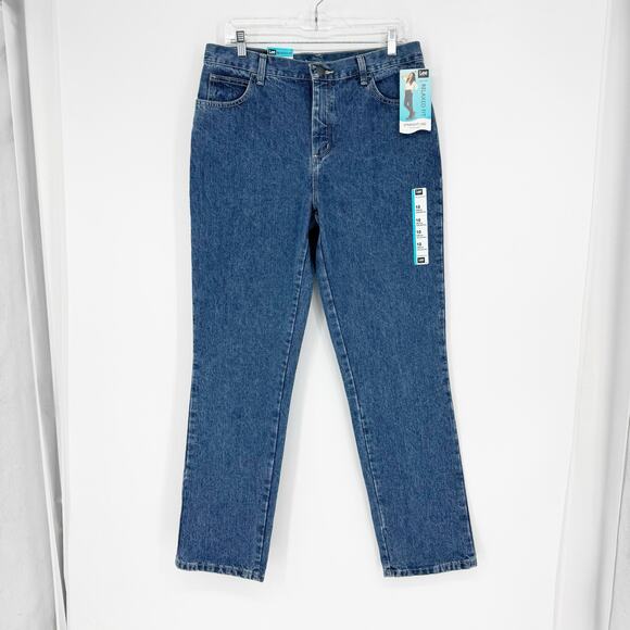 Lee High Rise Relaxed Fit Straight Leg jean Size 10 - Picture 1 of 7